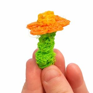 Handmade 3D Pen Flower Fidget Toy 0121 orange green magnetic daisy floral small